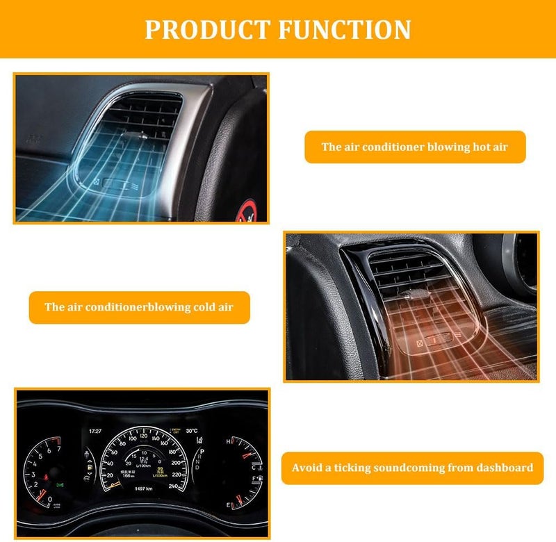 RGOAANC طقم تروس باب خلط HVAC مكون من 2 قطعة، طقم تروس مشغل باب الهواء، تروس مشغل سخان AC 68214880AA، ملحقات سيارات متوافقة مع دودج دورانجو 2011-2017، جراند شيروكي 2011-2016 (2 قطعة) - Image 5